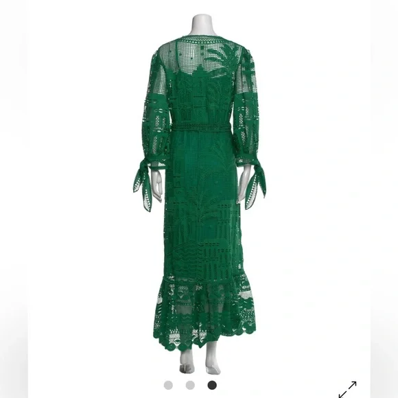 chinese dress ladies Vivarium Vines Lace Guipure A-line Midi Dress main image 0